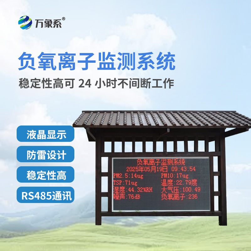 公園負氧離子監(jiān)測系統